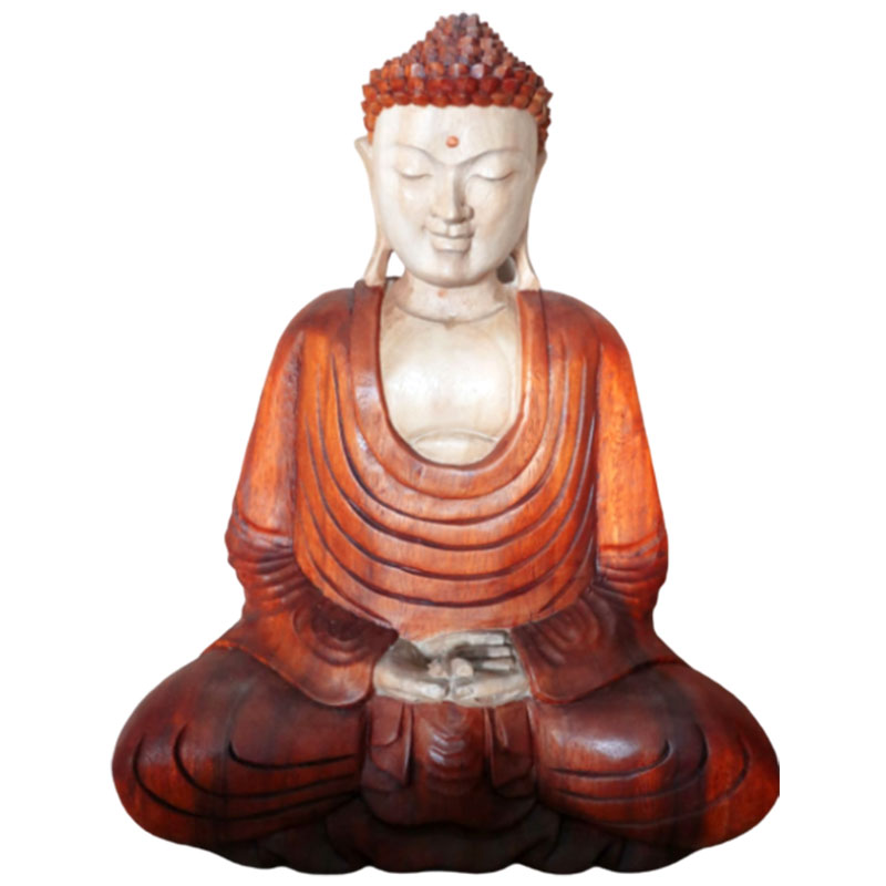 Hand Carved Buddha Statue 40cm Hand Down