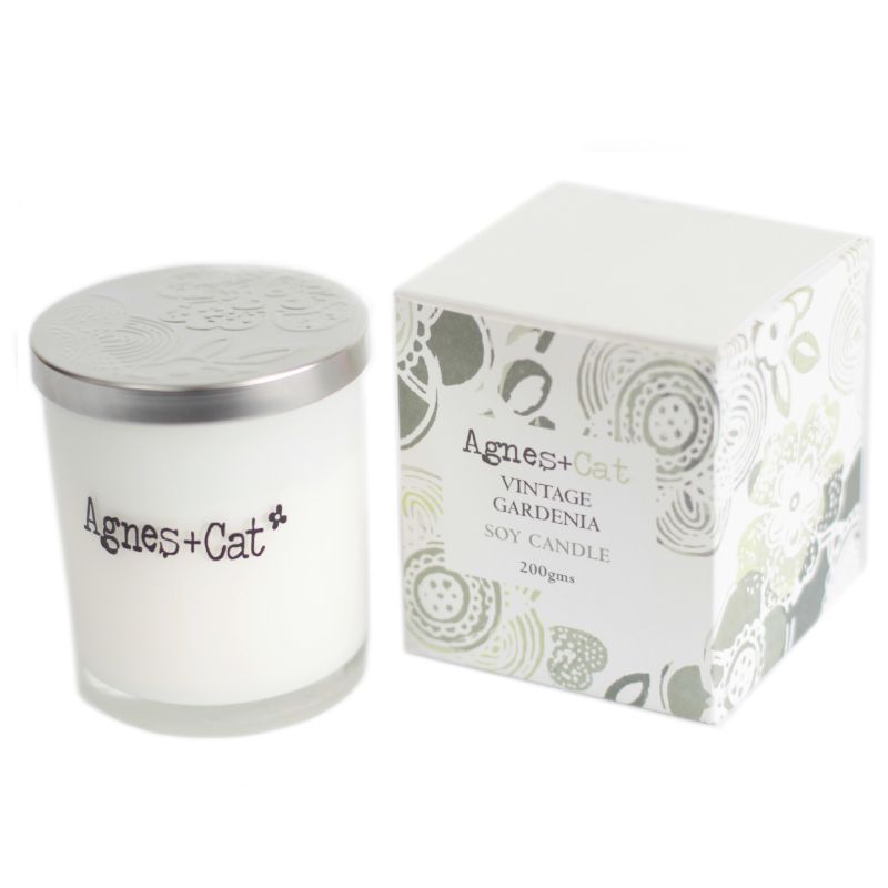 Agnes + Cat Votive Candle - Vintage Gardenia