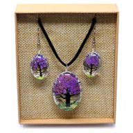 Pressed Flowers - Tree of Life set - Lavender