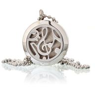 Aromatherapy Diffuser Necklace - Music Notes 25mm