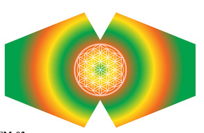 Reusable Fashion Face Mask - Flower of Life (Adult)