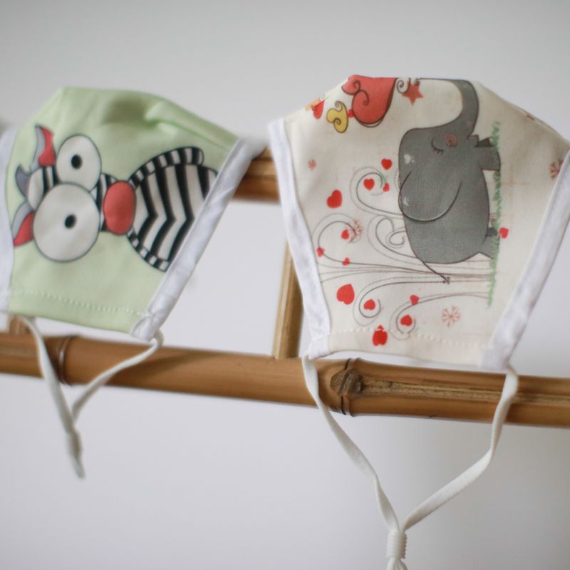 Reusable Fashion Face Mask - Love Elephants (Adult)