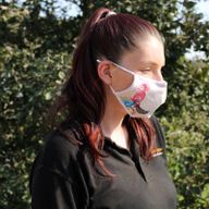 Reusable Fashion Face Covering - Mandala Parrot (Adult)