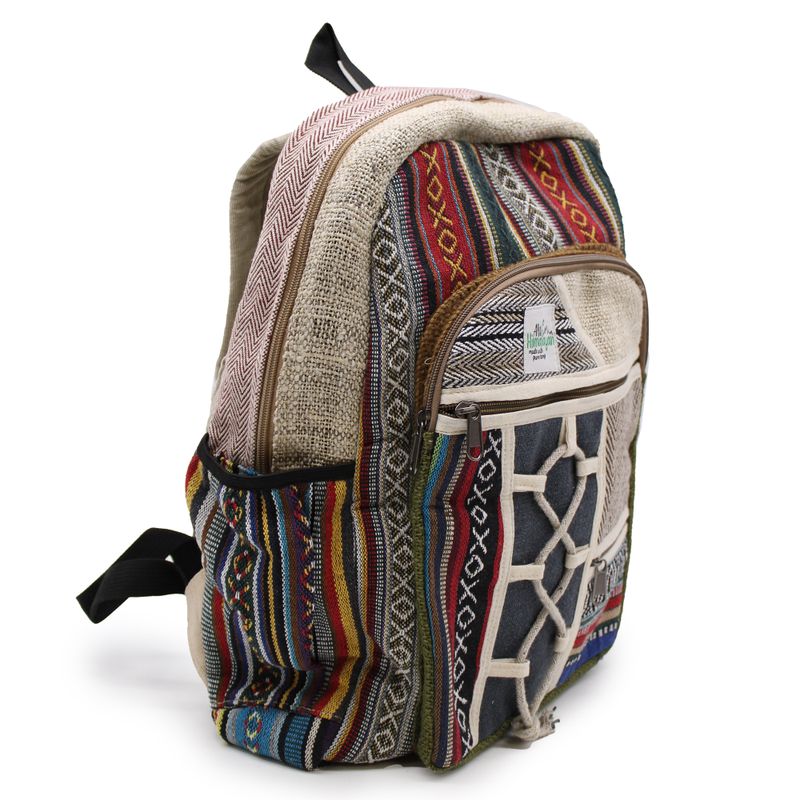 Large Backpack - Rope & Pockets Style
