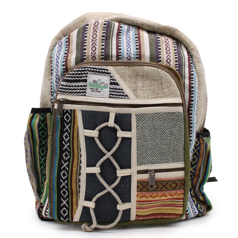 Large Backpack - Rope & Pockets Style