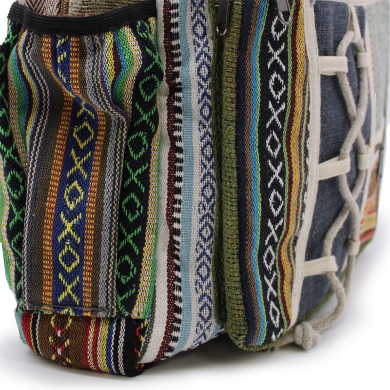 Large Backpack - Rope & Pockets Style