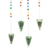 Orgonite Power Chakra Pendulum - Green Aventurine