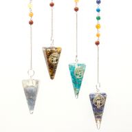 Orgonite Power Chakra Pendulum - Tree of Life