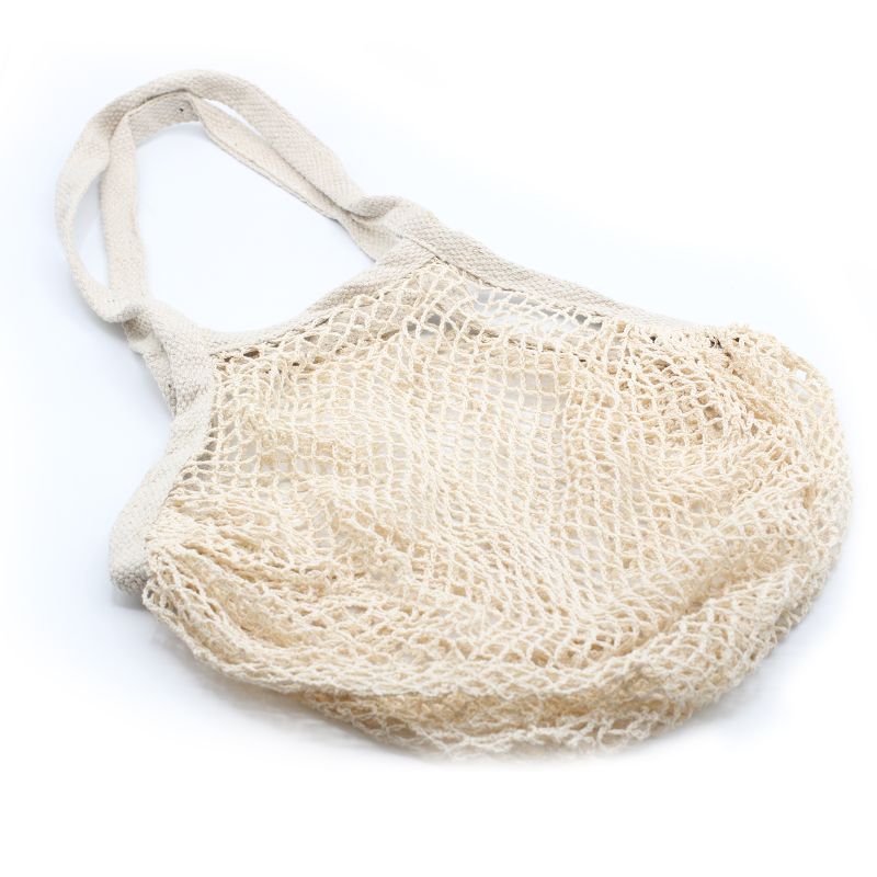 Pure Cotton Mesh Bag - Natural