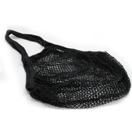 Pure Cotton Mesh Bag - Black