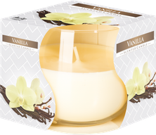 Scented Glass Jar Candle - Vanilla