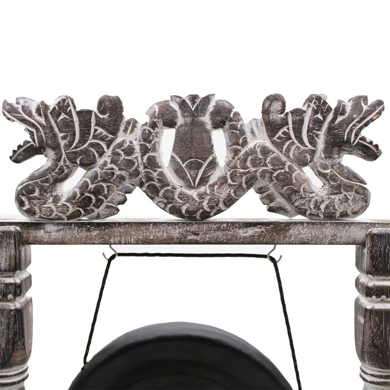 Small Healing Gong in Stand - 25cm - Black