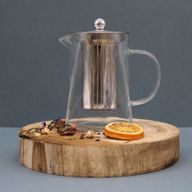 Glass Infuser Teapot - Gift Boxed - Tower Shape - 750ml