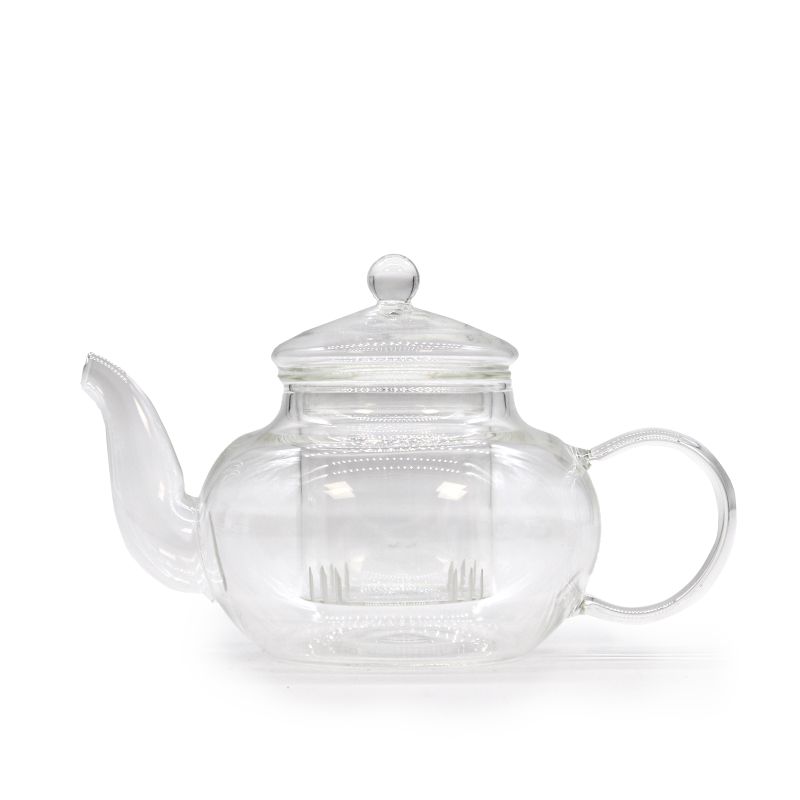 Glass Infuser Teapot – Gift Boxed - Round Pearl - 400ml