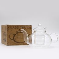 Glass Infuser Teapot - Gift Boxed - Round Pearl - 800ml