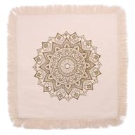 Lotus Mandala  Cushion Cover - 60x60cm - bronze