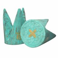 Interlocking Table/Stool set of 2 - Lrg Turquoise