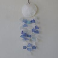 Copis & Glass Drop - Blue & White Glass