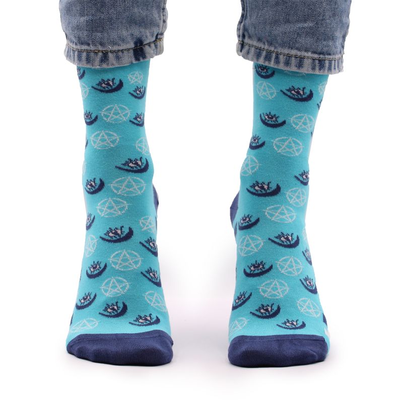 Hop Hare Bamboo Socks S/M - Pentagram and Evil Eye