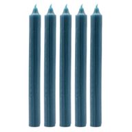 Solid Colour Dinner Candle Set - Pack of 21 - Rustic Teal