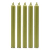 Solid Colour Dinner Candle Set - Pack of 21 - Rustic Olive