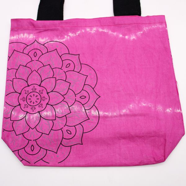 Tye-Dye Cotton Bag (6oz) - 38x42x12cm - Mandela - Magento - Black Handle