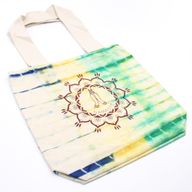 Tye-Dye Cotton Bag (6oz) - 38x42x12cm - Namaste Hands - Multi - Natural Handle
