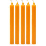 Solid Colour Dinner Candle Set - Pack of 21 - Rustic Mango