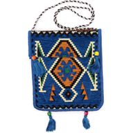 Sky Blue Kilim Messenger Festival Bag