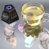 Raw Crystal Gemstone Tea Strainer - Green Aventurine