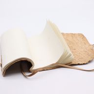 Rolled Leather Travel Notebook - 96 pages - Natural 21x15cm