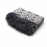 Boho Comfort Throws - Grey Geometric