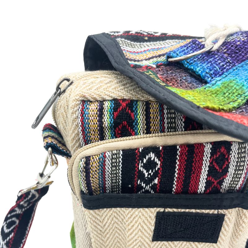 Tiedye Hemp Messenger Bag