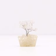 Mini Gemstone Tree On Orgonite Base - Rock Quartz (15 stones)