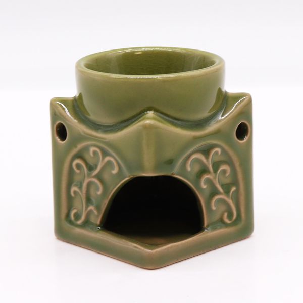 Square Buddha Burner - Light Jade
