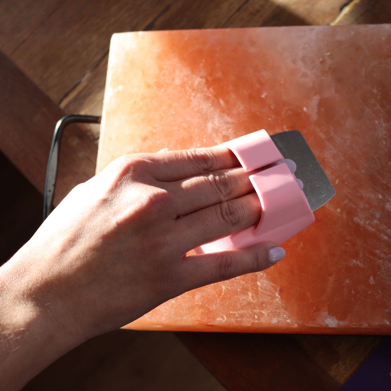 Himalayan Salt Block Cleaning Brush (assorted colours)