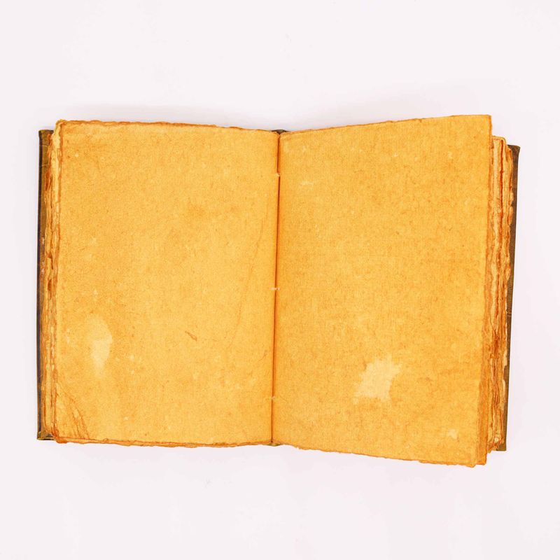 Heafty Coffee Tan Book - Zinc Owl Decor - 200 Deckle Edges Pages - 26x18cm