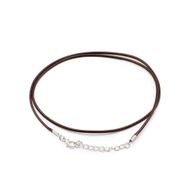 Waxed Pendant Cord - 2mm x 55cm - Dark Brown 112