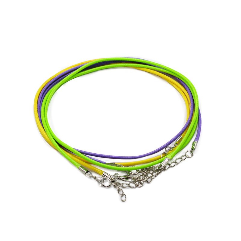 Waxed Pendant Cord - 2mm x 55cm - Assorted (10 colours)