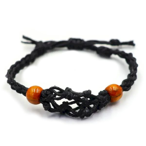 Gemstone Bracelet Cord - Black