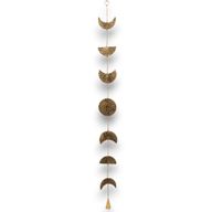 Indian Chimes - Brass Moon Phases Drop with Bell 1m