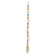 Indian Chimes - Brass Buddha with Chakra Beads String Bells 53cm