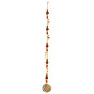 Indian Chimes - Brass Flower of Life with Rudraksha Beads String Bells