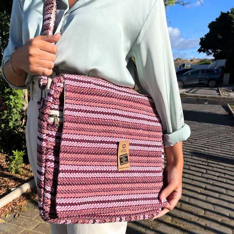 Soft Banjar Laptop Bag - Soft Pink
