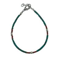 Nepalese Extra Fine Gem Bracelet - Turquoise Beads