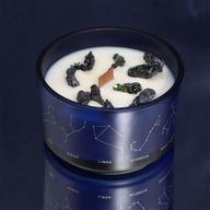 Zodiac Crystal Candle with Gemstone Bracelet - Pisces