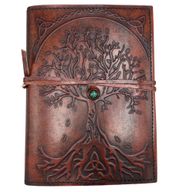 Small Tree of Life Leather Journal – 18x13x2cm