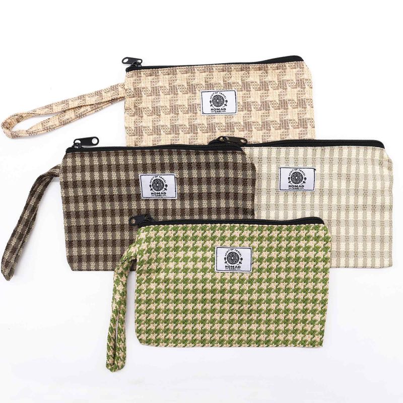 Soft & Natural Handy Gift Pouches & Loop - (assorted materials) -20x13cm