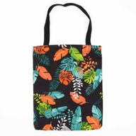 Classic Tote Zipper Bag (Dark Tropical Motiff) 40x34cm