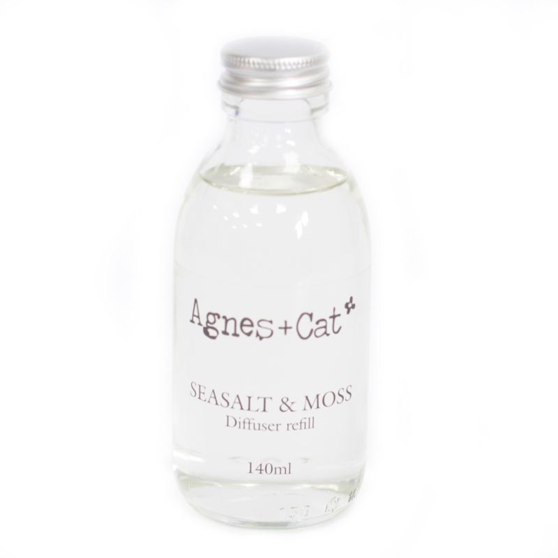 Agnes + Cat Reed Diffuser Refill - Seasalt and Moss 140ml